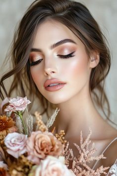 Bronze Makeup Look, Fall Wedding Makeup, Wedding Guest Makeup, Silver Makeup, Wedding Makeup Tutorial, Glam Wedding Makeup, Date Night Makeup, Bridal Eye Makeup