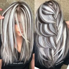 Truss Hair, Grey Hair Transformation, Perfect Hair Color, Body Map, Gray Hair Highlights, Hair Color Highlights