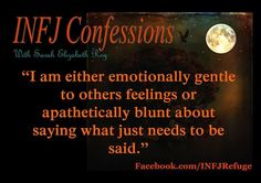 an image with the words infj coffeisons on it and a full moon