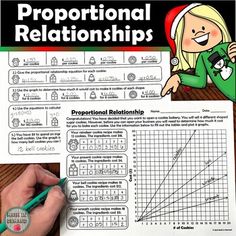 a hand holding a pencil over a paper with graphs on it and the words proportional relationships