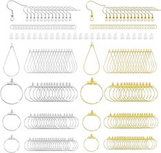 a bunch of different types of hair clips