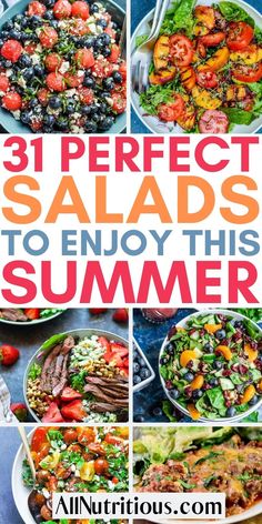 different salads to enjoy this summer