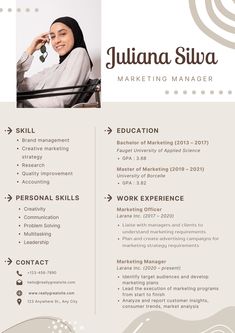 a professional resume template with an image of a woman in white and gray colors on the cover