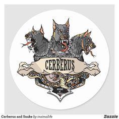 the logo for cerberus tattoo and snake by insmalife on devisy