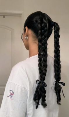 Pigtail Braids, Hair Stylist Life, Volleyball Hairstyles, Hairstyles For School, Aesthetic Hair