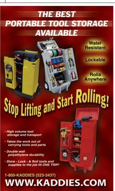 an advertisement for the best portable tool storage available