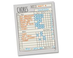 a close up of a baseball score sheet on a white background with blue and red lines