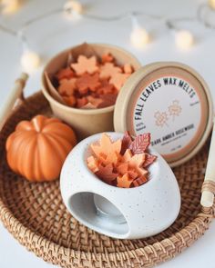 Fall Leaves Wax Melts, Autumn Season, Thanksgiving Decor, Fall Wax Melts, Fall Home Decor, Pumpkin Decorations, Cute Wax Melts - Etsy Fall Wax Melts, Wax Melts Packaging, Handmade Candles Diy, Diy Wax Melts, Diy Candles Homemade, Pumpkin Decorations, Candle Crafts Diy, Diy Wax, Autumn Candle