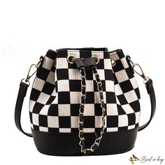 Bird in Bag - New plaid bucket chain bag bag single shoulder women's bag casual fashion small crossbody bag car stitching line diamond bag Enby Fashion, Diamond Bag, Buy Boots, Nashville Outfits, Cute Purses, Winter Trends, Wardrobe Style, Chain Bag, Really Cute Outfits