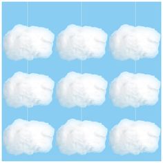 PRICES MAY VARY. Material: Fabric Occasion type: Party,Wedding Specific uses for product: Home Decor Item depth width height: 1.0 inches Item package quantity: 9 Artificial Cloud Props Heaven Decorations, Arctic Decorations, 3d Clouds, Baby Shower Theme Decorations, Cloud Shape, Ceiling Hanging, Cloud Shapes, Stage Show, Hanging Decorations