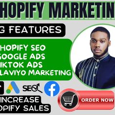 I will do shopify ecommerce marketing, tiktok ads SEO to increase shopify sales traffic Carousel Design, Sales Increase, Appeal Letter, Shopify Sales, Tiktok Ads, Shopify Ecommerce, Ebook Promotion