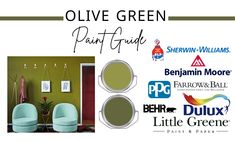 olive green paint guide for the home