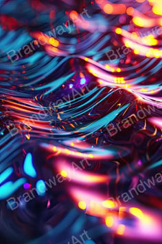 an abstract photo of colorful lights in the dark