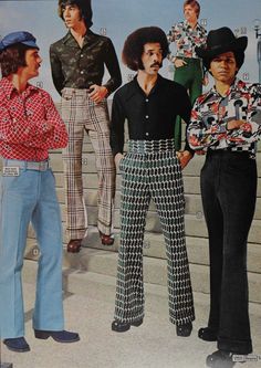 60s - 70s Mens Bell Bottom Jeans, Flares, Disco Pants Moda Disco, 70 Pants, Look Disco, Disco Fashion, Disco Style, Fashion 1970s