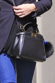 Mini Peekaboo bag by Fendi Olivia Palermo And Johannes Huebl, Johannes Huebl, Tas Bahu, Best Crossbody Bags, Fendi Handbag, Bag Obsession