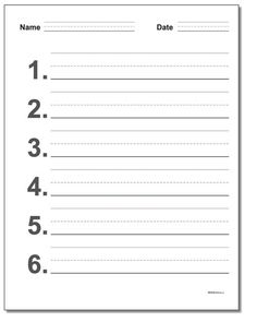 a printable to do list with numbers on it