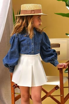 Magical Childhood, Baby Skirt, Children Playing, Kids Fashion Dress, Kids Fashion Clothes, Kids Denim, Dresses Kids Girl, Girls Fashion Clothes