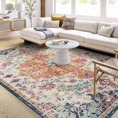 Bohemian Area Rug, Vintage Medallion, Updated Traditional, Boho Area Rug, Stylish Rugs, Bohemian Area Rugs, Boho Dekor, Navy Area Rug, Large Rug