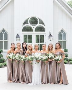 neutral dress, bridesmaids dresses, neutral bridesmaid dress, Birdy Grey, neutral satin gown, shiny satin dress, brown dress, Mocha dress, convertible dress, autumn wedding inspo, neutral colors wedding inspo Bridesmaid Dresses Floral, Satin Bridesmaid Dresses, Dresses Floral