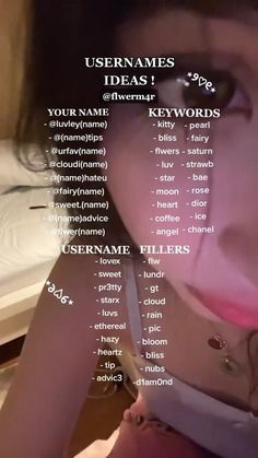 aesthetic username ideas Tik Tok Names Ideas Aesthetic, Cute Username Ideas Names For Snapchat, Nice Usernames For Instagram, Vintage Usernames For Instagram, Ashley Username Ideas, Name For Facebook Username, Account Names Ideas Tik Tok, Dump Acc Username Ideas, Aesthetic Usernames With Name