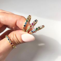 This Multi-Stone Rings item by DelicateLiving has 1282 favorites from Etsy shoppers. Ships from Chicago, IL. Listed on May 20, 2023 Rainbow Band, Bday Gifts, Rainbow Ring, Rainbow Rings, Rainbow Gemstones, Wedding Anniversary Rings, Rings Gold, Multi Stone Ring, Jewelry Inspo