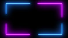 an abstract neon background with square and rectangle shapes in blue, purple, and pink