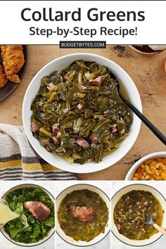 collard greens recipe with step by step instructions