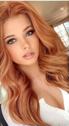 Redhead Beauty, Long Red, American Beauty, Blonde Beauty