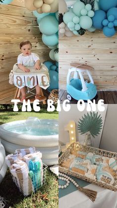 The big one, Hudson's first birthday party #beachparty #surfbirthday #surfbirthdayparty #thebigone #1stbirthday #beachbirthdayparty #babybirthday First Birthday Theme Boy, Boys 1st Birthday Party Ideas, Baby Boy 1st Birthday Party, Beach Birthday Party, Boy Birthday Party Themes