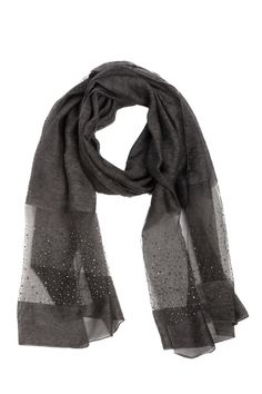 Introducing our "Star Gazer" scarf in sophisticated gray color, perfect for parties or any event. Elevate your ensemble with this versatile accessory designed to add a touch of elegance to any occasion. Wrap yourself in style and intrigue with our chic scarf.

Materials: 50% Silk; 50% Acrylic
Size : 31" x 78"
Imported Chic Scarf, Outfit Pieces, Blue Amethyst, Velvet Cape, Artisanal Design, Chic Scarves, Velvet Kimono, Burgundy Flowers, Fashion Marketing