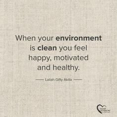 an image of a quote on the topic of cleanness and healthy living, written in white