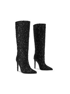 [ SIZE ]: Heel height is 11.5cm/4.5"[ MATERIAL ]: Women tall knee boot features all-over sequins embellishment. Super comfortable inside jersey lining and breathable upper for all day wear.[ DESIGN ]: Sparkly knee boots suitable for everyday wear as well as for more occasions, such as on a night out,party, fashion week,festivals and holidays. Showcasing your own unique style and fantastic natural charm, letting you stand out from the crowd.[ OCCASION ]: Sparkly knee boots suitable for everyday w Sparkly Boots, Women's Knee High Boots, Heels Unique, Boots Tall, Knee Boot, Boots Women Fashion, Womens Knee High Boots, Long Boots, Tall Boots