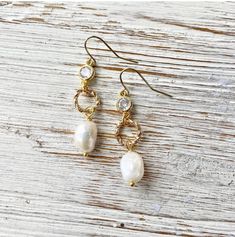 Fresh Water Pearl Baroque Earrings - Horse Country Trading Company Handmade Baroque Pearl Drop Earrings, Baroque Pearl Drop Earrings For Jewelry Making, Baroque Pearl Dangle Earrings With Pendant, Baroque Pearl Pendant Dangle Earrings, Baroque Pearl Dangle Earrings Set, Baroque Pearl Earrings With Pearl Charm For Jewelry Making, Single Dangle Baroque Pearl Earring, Single Baroque Pearl Dangle Earring, Baroque Earrings