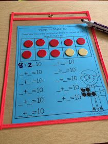 a blue and red board with numbers on it