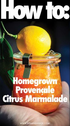 the cover of how to magazine shows a hand holding a jar with lemons in it