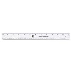 a white ruler on a white background