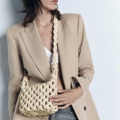 Gorgeous Woven Crossbody Bag From Zara, Woven Crossbody Bag. Long Braided Handle. Zip Closure. Bloggers Favorite, Brand New With Tag. Size: 7.1 Height X 7.1 Length X 2.8 Width (Inches) Color: Light Beige Material: Outer Shell 100% Polyurethane Lining 100% Polyurethane Natural Shoulder Bag For Day Out, Cream Crochet Crossbody Bag With Braided Handles, Chic Crochet Crossbody Bag For Travel, Chic White Hobo Bag With Mobile Phone Bag, Spring Beige Pouch Shoulder Bag, Beige Pouch Shoulder Bag For Spring, Natural Crochet Crossbody Bag For Spring, Zara Shoulder Bag With Adjustable Strap, Beige Shoulder Bag With Braided Handles For Day Out