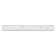 a white ruler on a white background