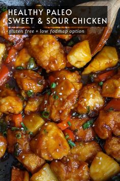 No need to order take-out with this healthier homemade paleo sweet and sour chicken! It's made with gluten free ingredients and can easily be made low fodmap! Paleo Low Fodmap, Paleo Meal Prep, Sweet And Sour Chicken