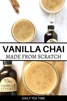 vanilla chai made from scratch is an easy and delicious drink to enjoy with friends