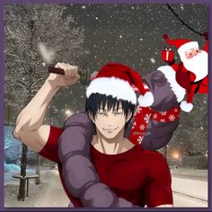 #toji Toji Christmas Pfp, Sukuna X Toji, Sukuna Christmas, Jjk Christmas Pfp, Sukuna Manga Pfp, Kenjaku Pfp, Jjk Christmas, Sukuna Pfp, Jjk Pfp