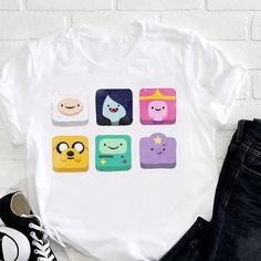 Product Description: Material: Our T-Shirt Is Made From 100% Open End Cotton. Size: My Sizes Range From S To 3xl If You Want To Change Color Or Size, Please Message Us. Adventure Time Cute, Icon Tshirt, Adventure Time Shirt, Germany Poland, Finn Jake, Adventure Time Cartoon, Cute Icon, Vintage Texture, Kid Tees