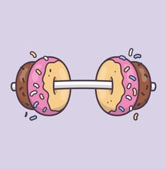 two donuts with sprinkles on them are in the shape of glasses