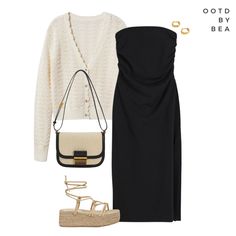 outfit.advisor auf LTK Dress Cardigan Outfit, Dress Cardigan, Cardigan Outfit, Trip Outfits, Travel Outfit Summer, Transition Outfits, Cream Tops, Cardigan Outfits, Mobile Web