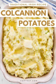 Experience the comforting flavors of Ireland with Irish Colcannon Potatoes! Creamy Yukon gold potatoes are mashed with tender cabbage, butter, and cream, creating a rich and hearty side dish. Perfect for St. Patrick's Day or any cozy dinner, this traditional Irish favorite is simple, satisfying, and full of flavor. Get the easy recipe and find out how to make colcannon and bring a taste of Ireland to your table! Colcannon Potatoes, Irish Mashed Potatoes, Side Dish Easy, Irish Potato, Potato Side Dish, Mashed Potatoes Recipe, The Cookie Rookie, Cookie Rookie, Potato Recipes Side Dishes