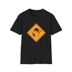 🦟 Giant Mosquito Sign Meme T-Shirt 🦟 🚨 BREAKING NEWS: Mosquito Season Out of Control! 🚨 This just in--mosquito season has taken a wild turn! Reports are flooding in from backyards and campsites across the nation, and it seems we're dealing with not your average mosquitoes. No, these are the GIANT mosquitoes that seem like they've been lifting weights all winter, swooping down on unsuspecting victims! 😱🦟 People everywhere are swatting in panic, shielding their drinks, and running for cover, Mosquito Meme, Giant Mosquito, Giant Insects, Meme Design, Lifting Weights, Meme Tshirts, Out Of Control, Still Standing, Backyards