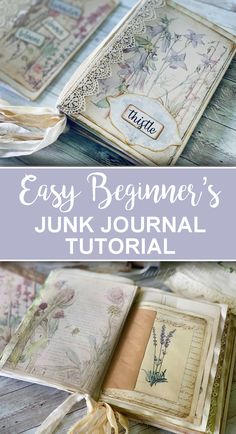 an easy beginner's junk journal with the title