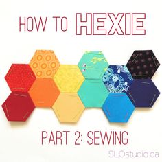 how to hexile part 2 sewing book cover with colorful hexagons