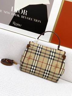 Burberry Haymarket Plaid Satchel Bag CDZ0111_2 Cut Expenses, New Look