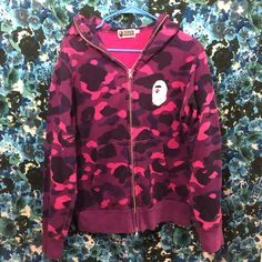 Medium! #Bape #Abathingape #Supreme #Streetwear #Hiphop #Raptees Bape Purple, Bape Star Purple, Purple Bape Sweater, Bape Sweater, Bape Pink Camo Hoodie, Ape Bape Hoodie, Purple Camo, A Bathing Ape, Camo